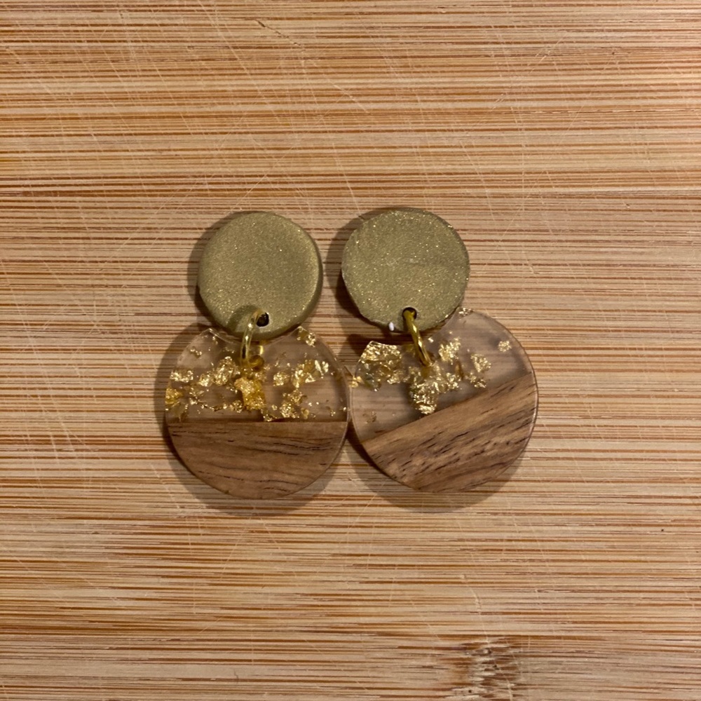 Handmade polymer clay earrings